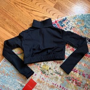 Girls Size Large Capezio Turtleneck Crop Dancewear